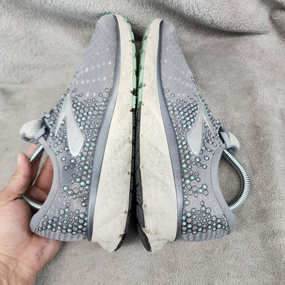 Brooks Shoes Womens Size 9 Glycerin 17 Gray Lace Up Athletic Sneakers - Picture 7 of 12